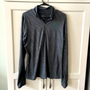 Nike Dri fit MSU Half Zip.  Size Large